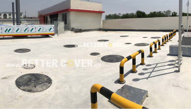 The gas station manhole cover project was successfully delivered_Seal manhole cover
